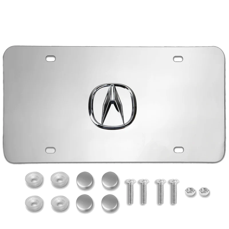 Acura Authentic 3D Logo Stainless Steel License Plate Frame 1pc Brand New - Image 4