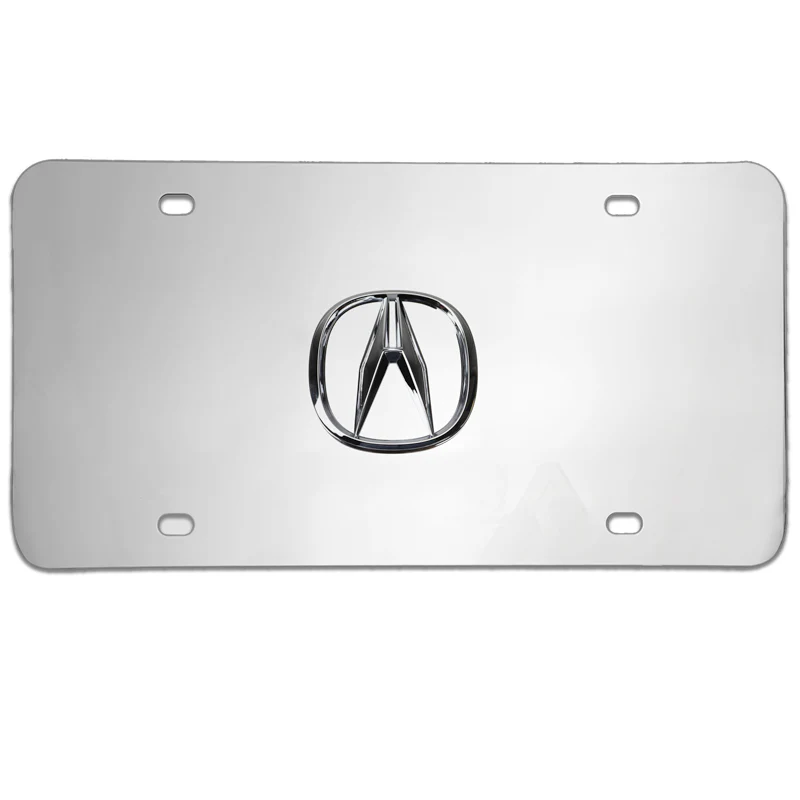 Acura Authentic 3D Logo Stainless Steel License Plate Frame 1pc Brand New - Image 7