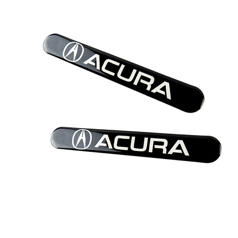 ACURA LOGO Black Set Emblems with Keychain Wheel Tire Valves Air Caps - US SELLER - Image 4