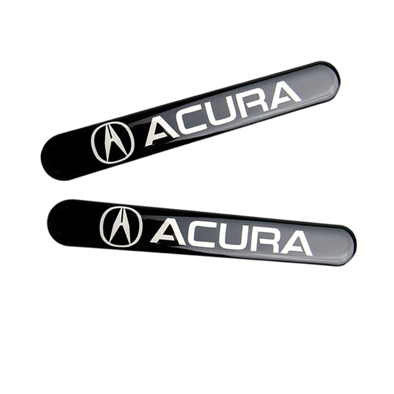 ACURA LOGO Black Set Emblems with Keychain Wheel Tire Valves Air Caps - US SELLER - Image 8