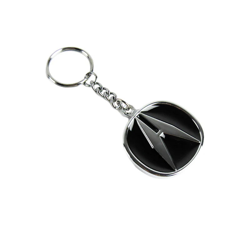 Acura Logo DIE CAST Chrome Metal Key Fob Keyring Keychain Lanyard Pilot OFFICIAL LICENSED - Image 3