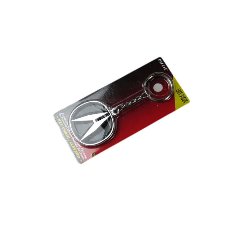 Acura Logo DIE CAST Chrome Metal Key Fob Keyring Keychain Lanyard Pilot OFFICIAL LICENSED - Image 4
