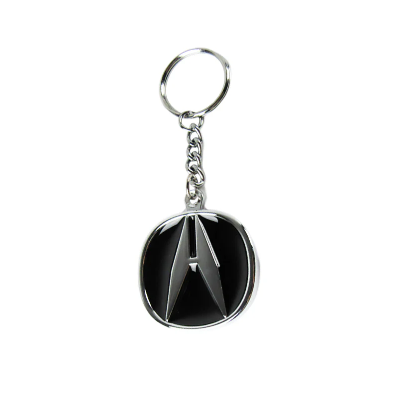 Acura Logo DIE CAST Chrome Metal Key Fob Keyring Keychain Lanyard Pilot OFFICIAL LICENSED - Image 5