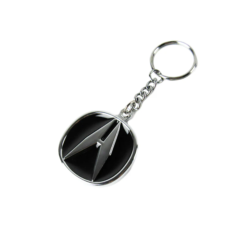 Acura Logo DIE CAST Chrome Metal Key Fob Keyring Keychain Lanyard Pilot OFFICIAL LICENSED - Image 7