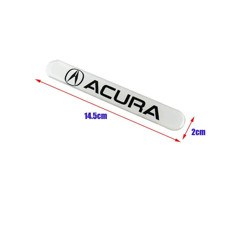 ACURA LOGO Set White Emblems with Silver Keychain Wheel Tire Valves Air Caps - US SELLER - Image 5