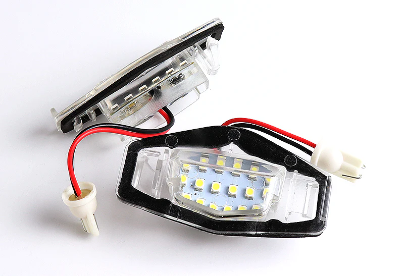 2003-2017 Honda Accord Sedan / 4DR White 18-SMD 6000K LED License Plate Lights (2pcs) - Image 3