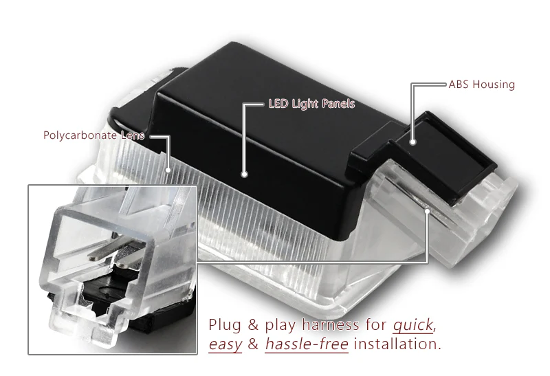 2006-2011 Honda Civic Sedan / 4DR White 18-SMD LED Xenon Side Door Courtesy Step Lights - Image 2