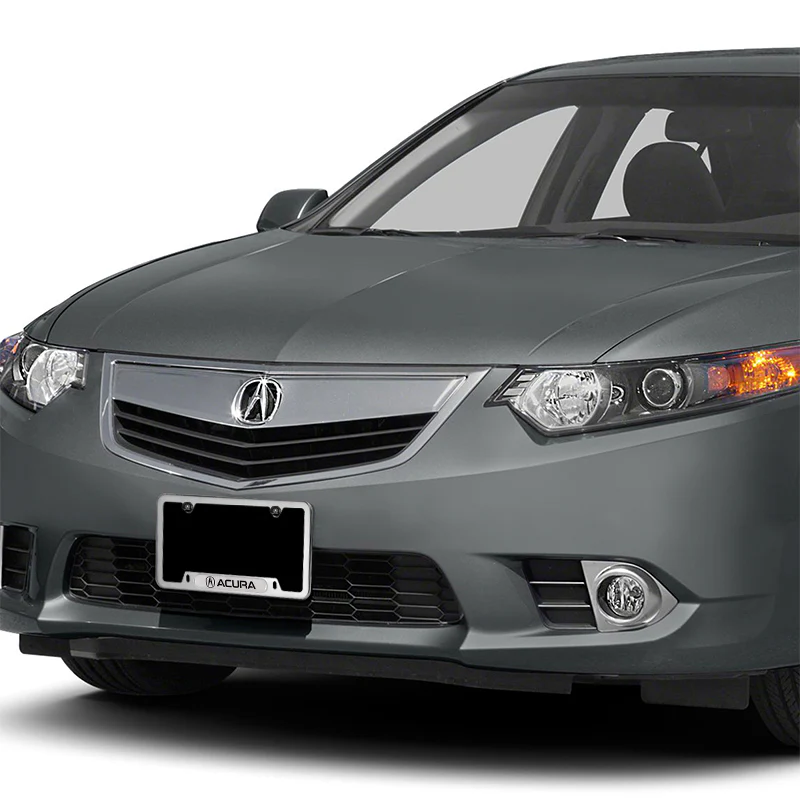 ACURA Stainless Steel Silver Metal License Plate Frame 2PCS For MDX RDX TSX TL with Caps Bolt SET - Image 4