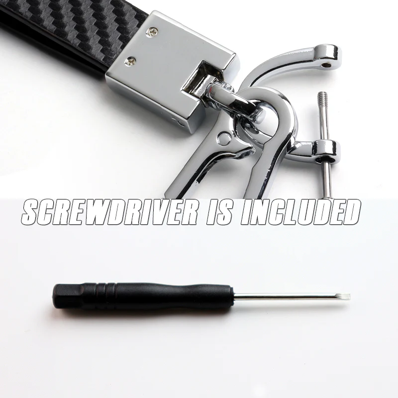 Acura Universal Black 3D Logo Carbon Fiber Look Leather Metal Key Chain Quick Release Lanyard Keychain for INTEGRA RSX TSX - Image 8