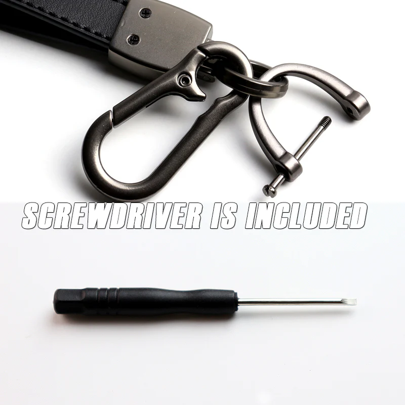 Acura Universal Black 3D Logo Leather Metal Key Chain Quick Release Lanyard Keychain for INTEGRA RSX TSX - Image 6