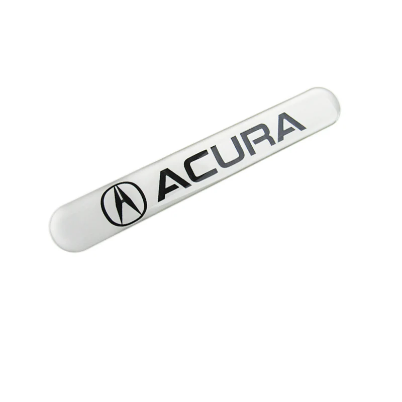 Acura White Car Door Rear Trunk Side Fenders Bumper Badge Scratch Guard Sticker New 4pcs - Image 7