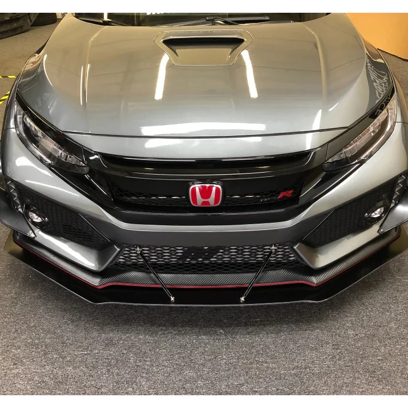 Adjustable 8" - 11" (150mm) Front Bumper Lip Splitter Diffuser Strut Rod Tie Support Bars -Black - Image 4