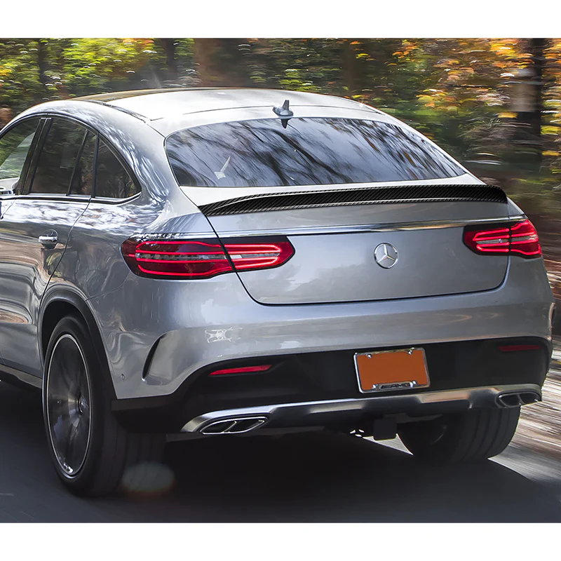 AMG-Style Rear Trunk Lip Duckbill Spoiler Wing For 2016-2019 Mercedes-Benz GLE-Class Coupe C292 -Real Carbon Fiber - Image 5