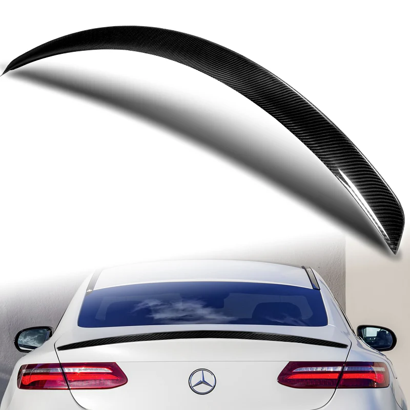 AMG-Style Rear Trunk Lip Duckbill Spoiler Wing For 2018-2021 Mercedes-Benz E-Class W238 2-DR / Coupe -Real Carbon Fiber - Image 5