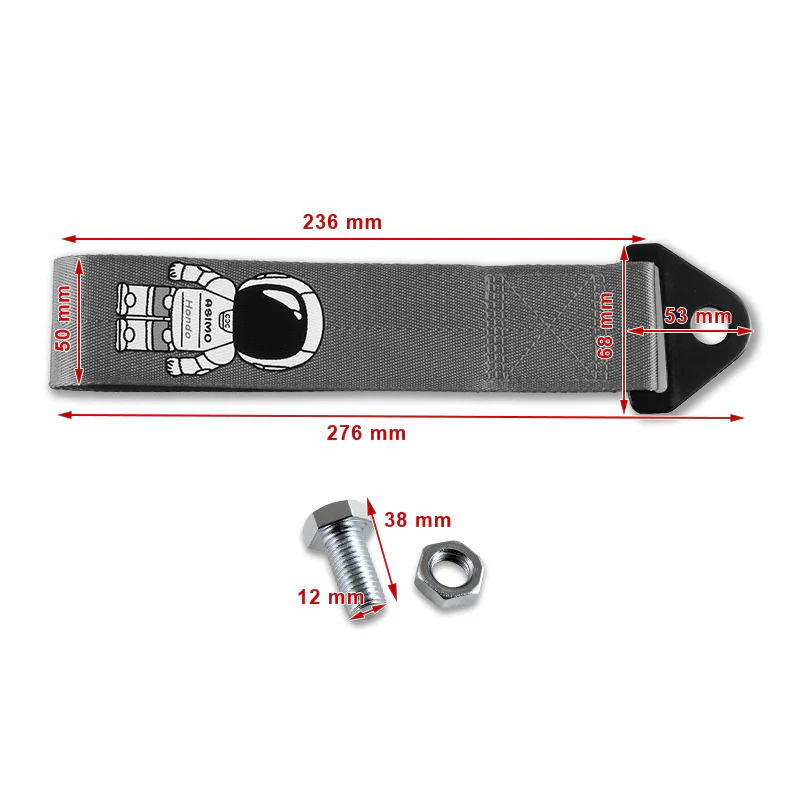 Honda ASIMO Blue Racing Tow Strap for Front / Rear Bumper - Image 4