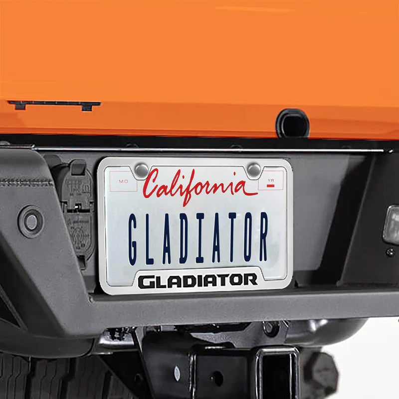 Au-Tomotive Gold for JEEP GLADIATOR Stainless Steel Brushed Laser Etched License Plate Frame - GF.GLAD.ES - Image 4