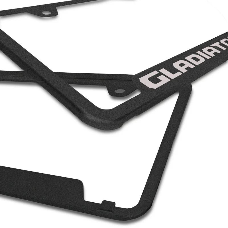 Au-Tomotive Gold for JEEP GLADIATOR Stainless Steel Rugged Black Laser Etched License Plate Frame - GF.GLAD.ERB - Image 3