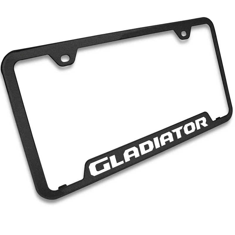 Au-Tomotive Gold for JEEP GLADIATOR Stainless Steel Rugged Black Laser Etched License Plate Frame - GF.GLAD.ERB - Image 6