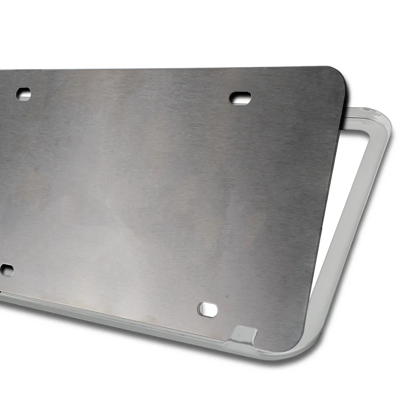 Au-Tomotive Gold Genuine JEEP Laser Etched Logo Mountain Stainless Steel Cut-Out License Plate Frame GF.JEEM.ES - Image 5