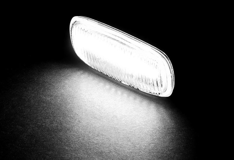 Audi A3 A4 A6 A8 TT White LED Turn Signal Front Side Marker Lights -Smoked Lens - Image 4