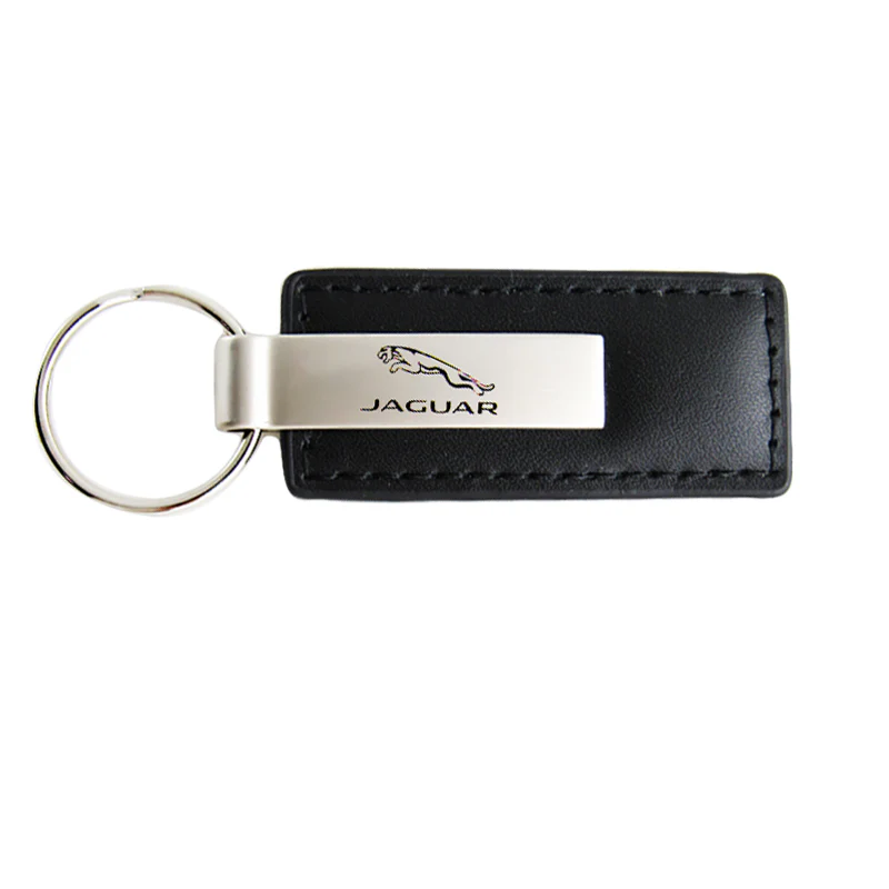 AUTHENTIC For JAGUAR Key Ring Black Leather Rectangular Keychain - KC1540.JAG - Image 3