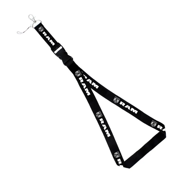 AuTomotive Gold Car Logo Neck Strap Cellphone Lanyard Keyring Key Chain for DODGE Ram - Image 4