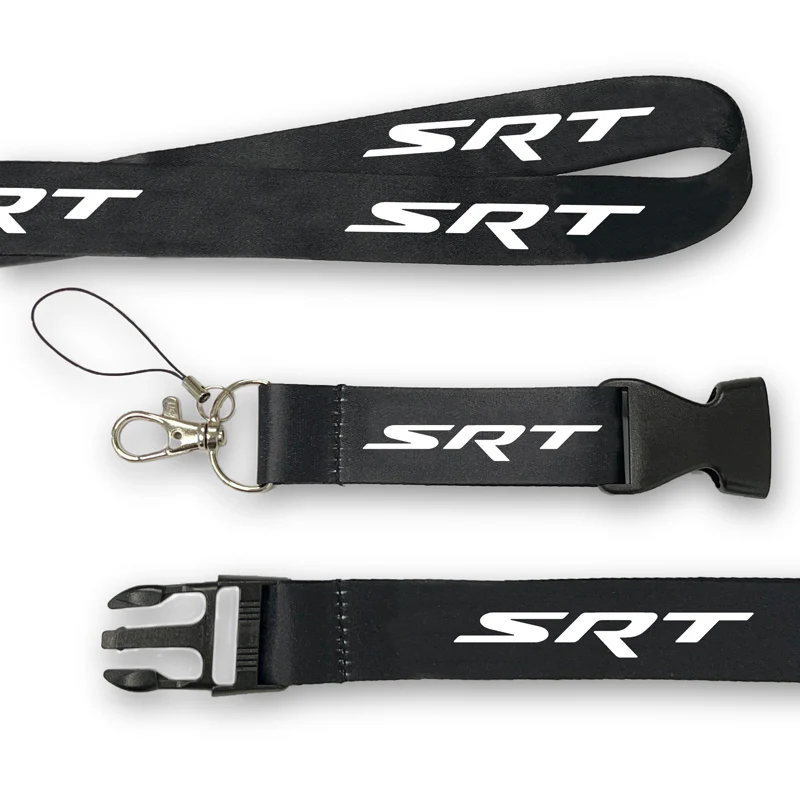 AuTomotive Gold Car Logo Neck Strap Cellphone Lanyard Keyring Key Chain for Dodge SRT - Image 5