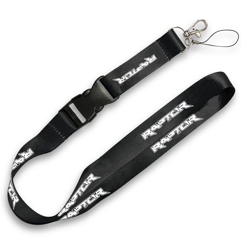AuTomotive Gold Car Logo Neck Strap Cellphone Lanyard Keyring Key Chain for Ford Raptor - Image 4