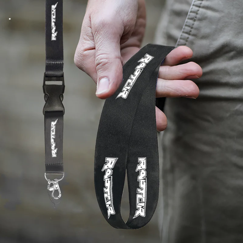 AuTomotive Gold Car Logo Neck Strap Cellphone Lanyard Keyring Key Chain for Ford Raptor - Image 6
