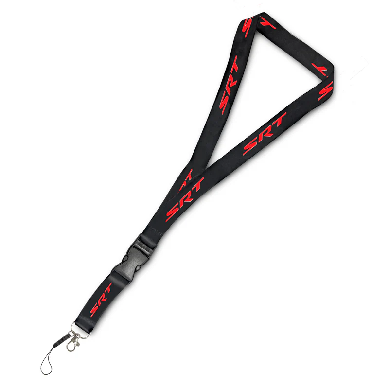 AuTomotive Gold Car Logo Neck Strap Cellphone Red Lanyard Keyring Key Chain for Dodge SRT - Image 7