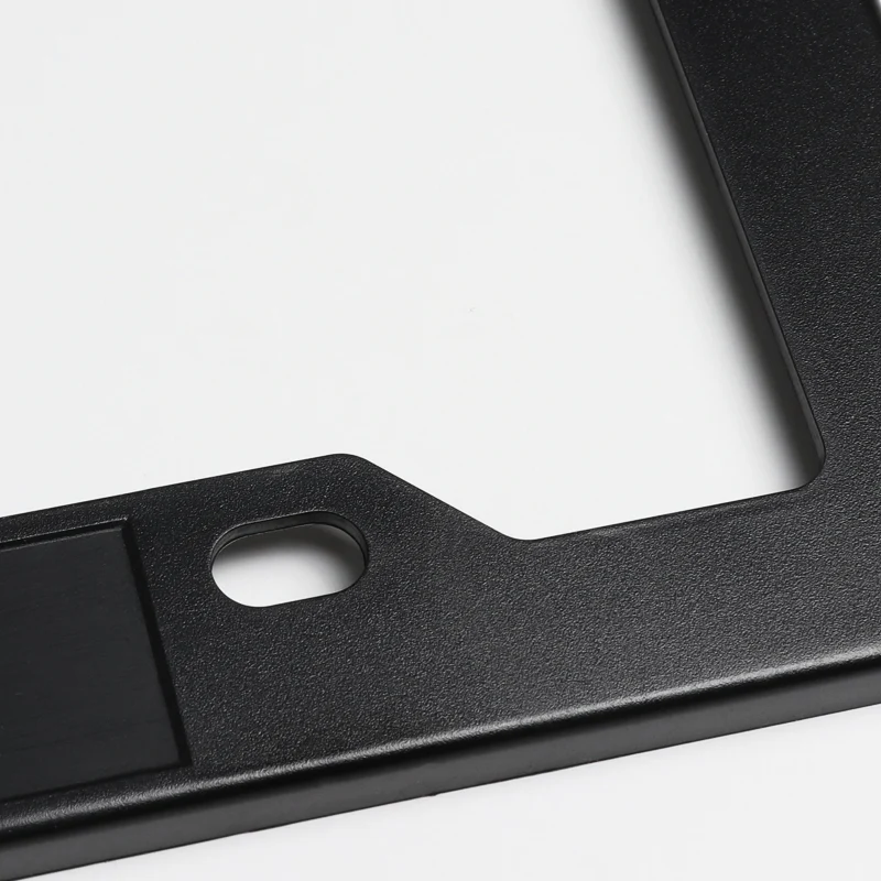 Black ABS License Plate Frame with Black Emblems For Subaru STI 2 pcs - Image 4