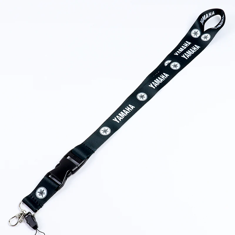 Black/Blue Set of YAMAHA Racing Biker Keychain Lanyard Motorcycle Key chain Strap Tag - Image 3
