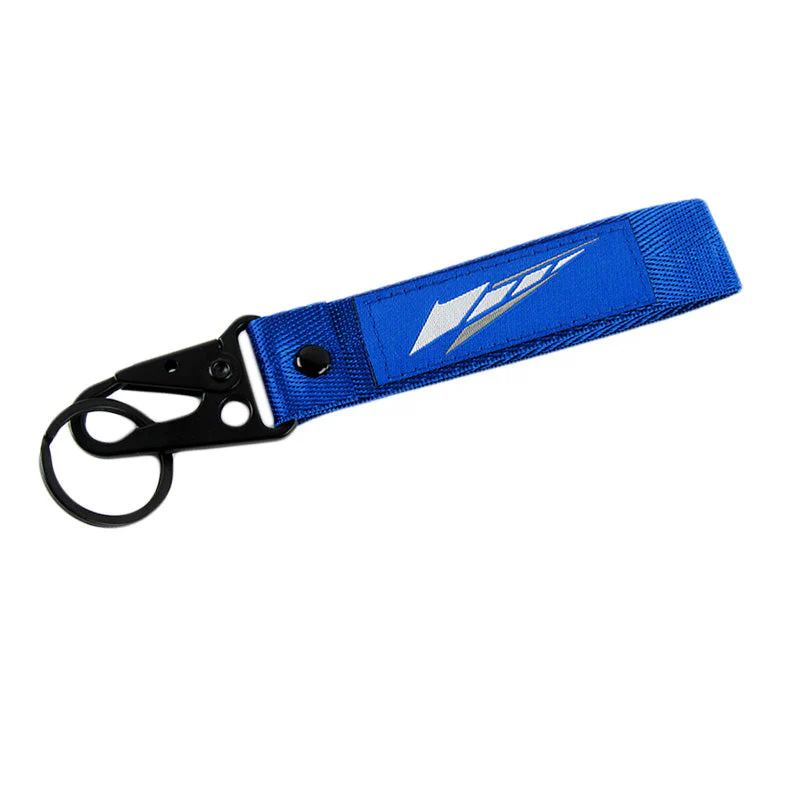Black/Blue Set of YAMAHA Racing Biker Keychain Lanyard Motorcycle Key chain Strap Tag - Image 5