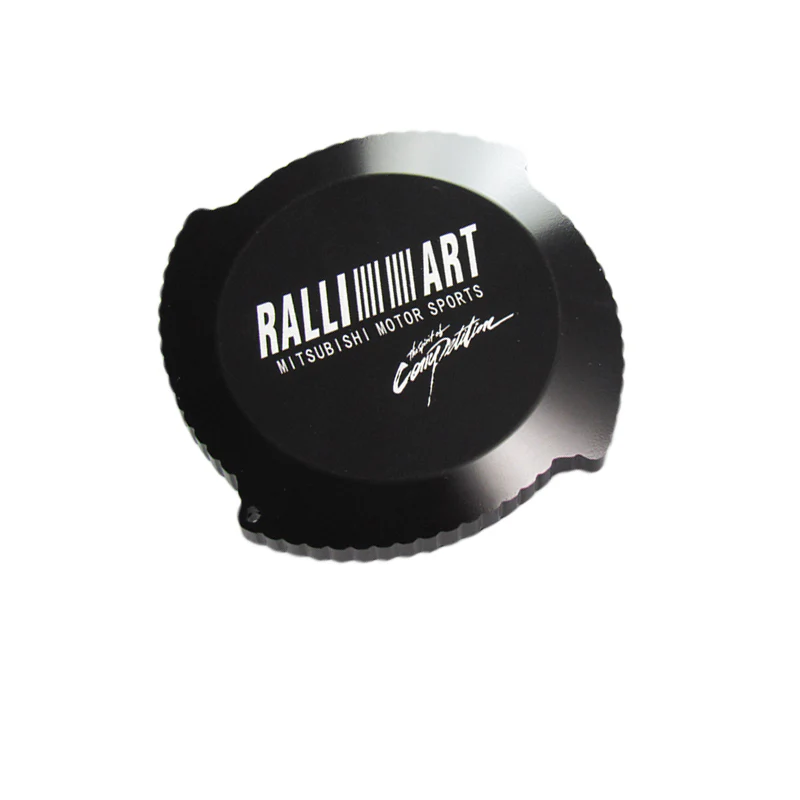 Black Brand New Ralliart Aluminum Racing Engine Oil Filler Cap For MITSUBISHI - Image 2