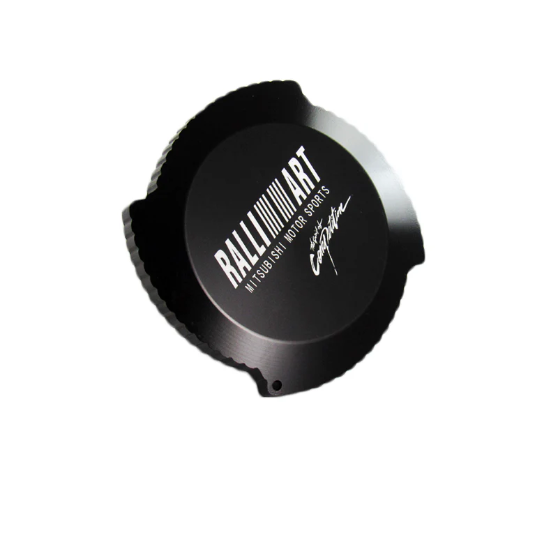 Black Brand New Ralliart Aluminum Racing Engine Oil Filler Cap For MITSUBISHI - Image 3