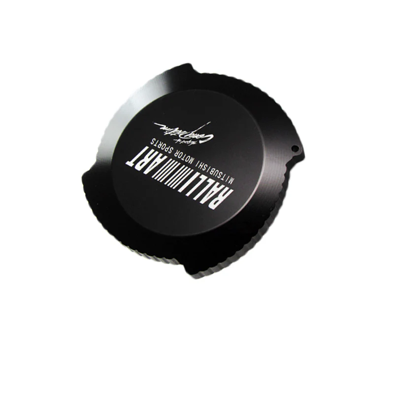 Black Brand New Ralliart Aluminum Racing Engine Oil Filler Cap For MITSUBISHI - Image 5