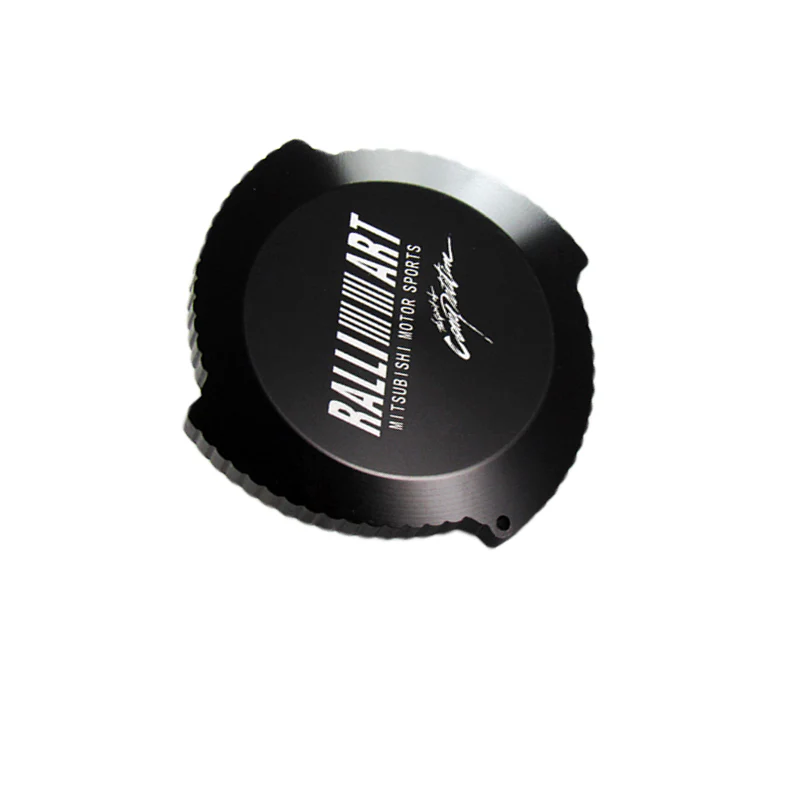 Black Brand New Ralliart Aluminum Racing Engine Oil Filler Cap For MITSUBISHI - Image 6