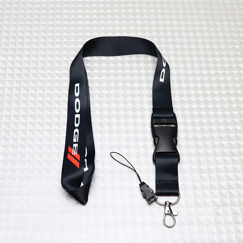 Dodge Black Keychain Lanyard - Image 2