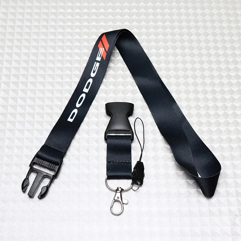 Dodge Black Keychain Lanyard - Image 4