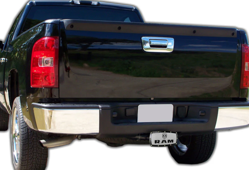 Black DODGE RAM Engraved Billet LOGO Hitch Cover Plug Cap For 2" Trailer Receiver with ALLEN BOLTS DESIGN - Image 4