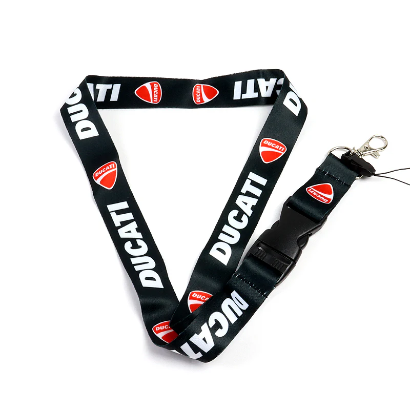 Black Ducati Racing Keychain Lanyard Quick Release Key chain Strap Gift - Image 2