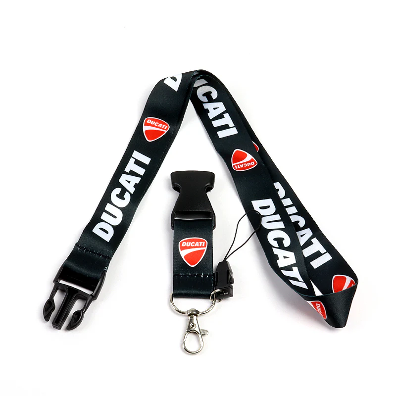 Black Ducati Racing Keychain Lanyard Quick Release Key chain Strap Gift - Image 6