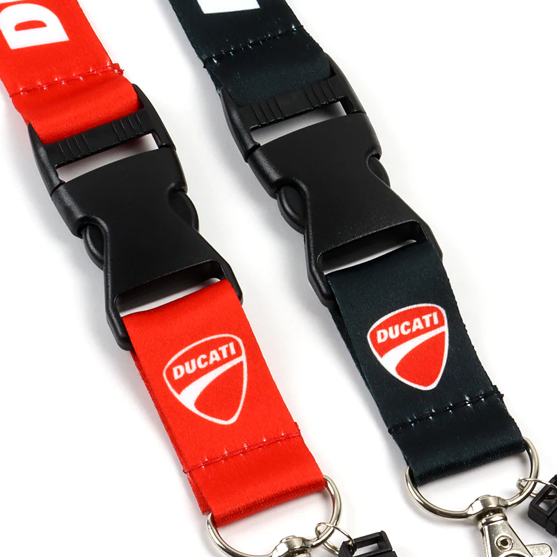 Black Ducati Racing Keychain Lanyard Quick Release Key chain Strap Gift - Image 7