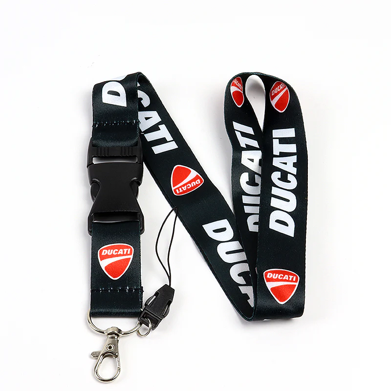 Black Ducati Racing Keychain Lanyard Quick Release Key chain Strap Gift - Image 8