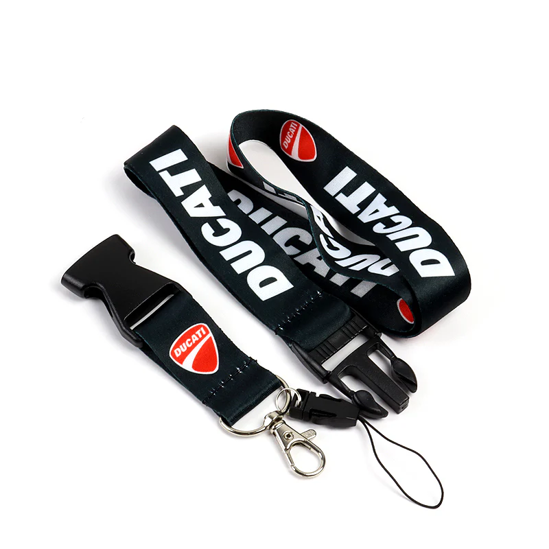 Black Ducati Racing Keychain Lanyard Quick Release Key chain Strap Gift - Image 9