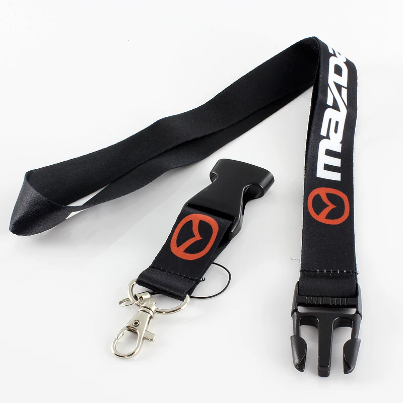 Mazda Black Keychain Lanyard - Image 2