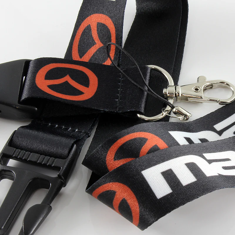 Mazda Black Keychain Lanyard - Image 3