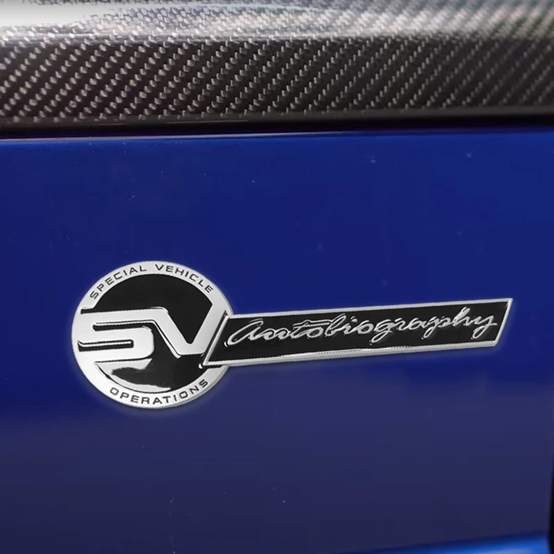 Black Ford Motor Mustang SVO Side Fender & Rear Trunk Emblems - Pair - Image 2