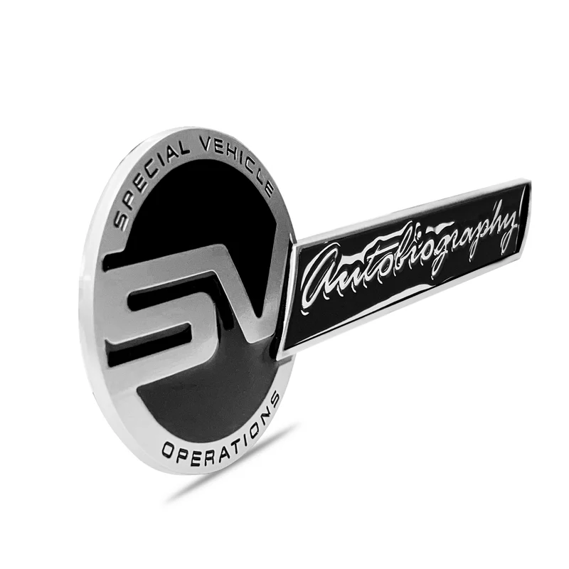 Black Ford Motor Mustang SVO Side Fender & Rear Trunk Emblems - Pair - Image 3