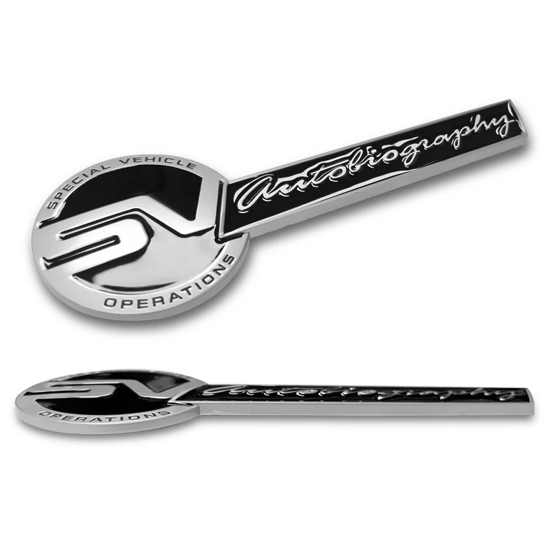 Black Ford Motor Mustang SVO Side Fender & Rear Trunk Emblems - Pair - Image 5